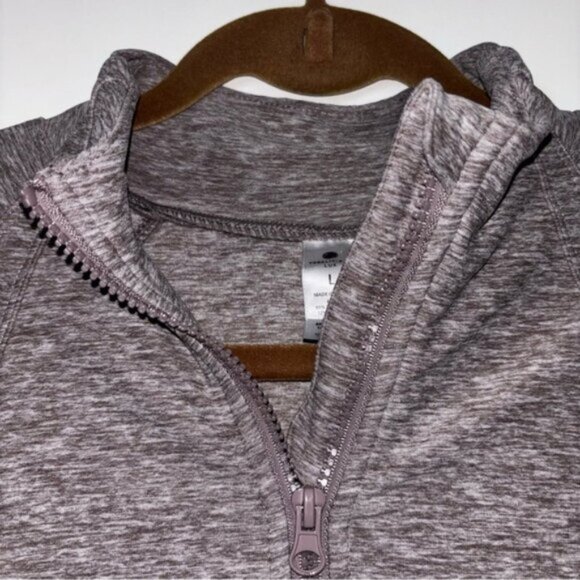 Yoga Lucious Women's Large Zip-Up Top Jacket Sweater Athleisure Tan Yoga Gym - Picture 4 of 9